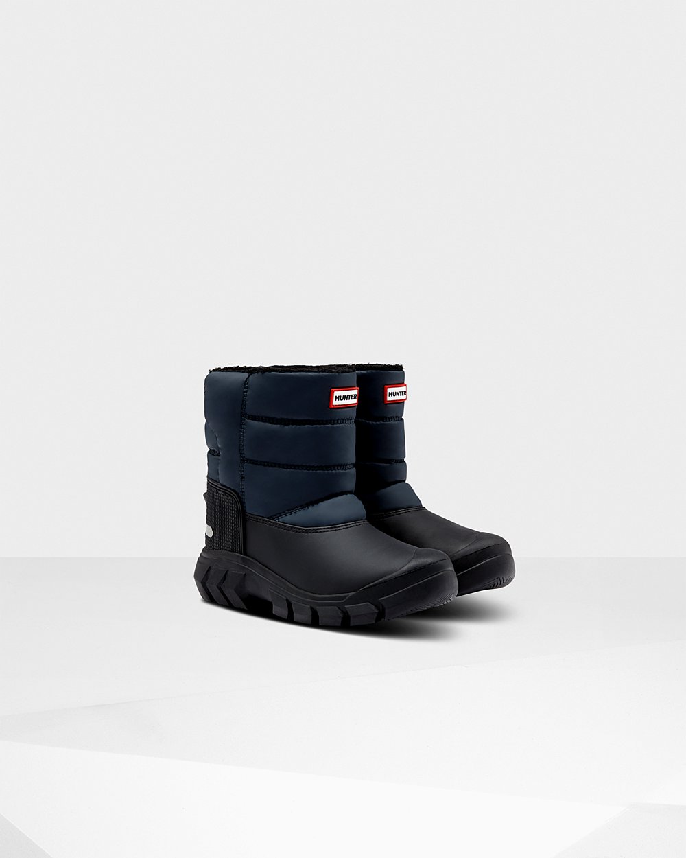 Botas De Neve Hunter Criança Azul Marinho/Pretas - Original Big Insulated - 25EKFDJNX